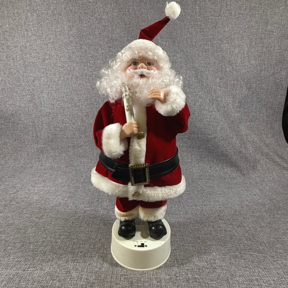 VTG Telco Musical Animated Santa Claus Holiday Decor Traditional Christmas Retro